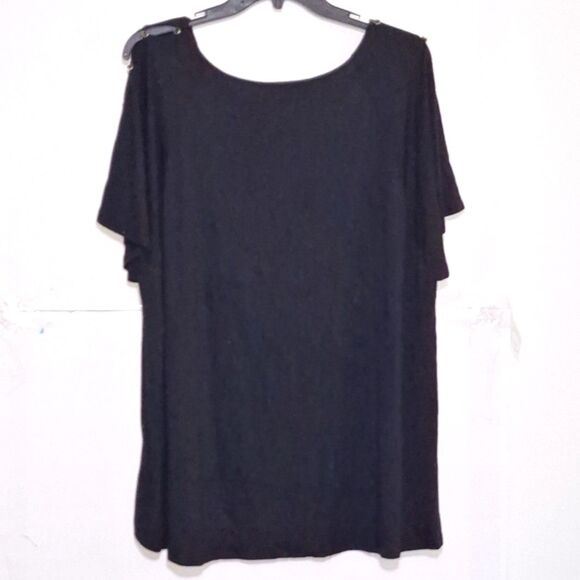 A Cable & Gauge Women's Plus Sized Top Black Office Siren, Steampunk, Y2K 2X - Picture 9 of 9